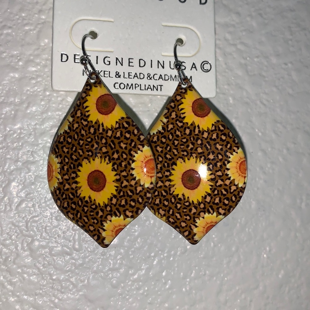 Sunflower earrings